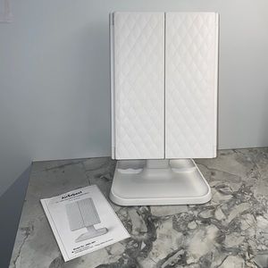 AirExpect tri fold LED cosmetic mirror